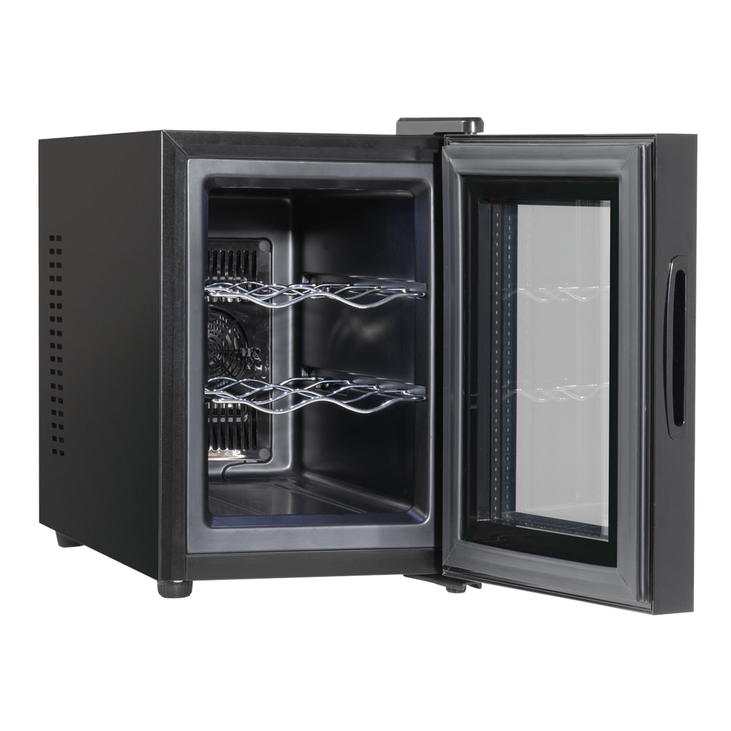 Baridi Wine Cooler Fridge, 6 Bottle, Black (DH217) (Factory Refurbished A)