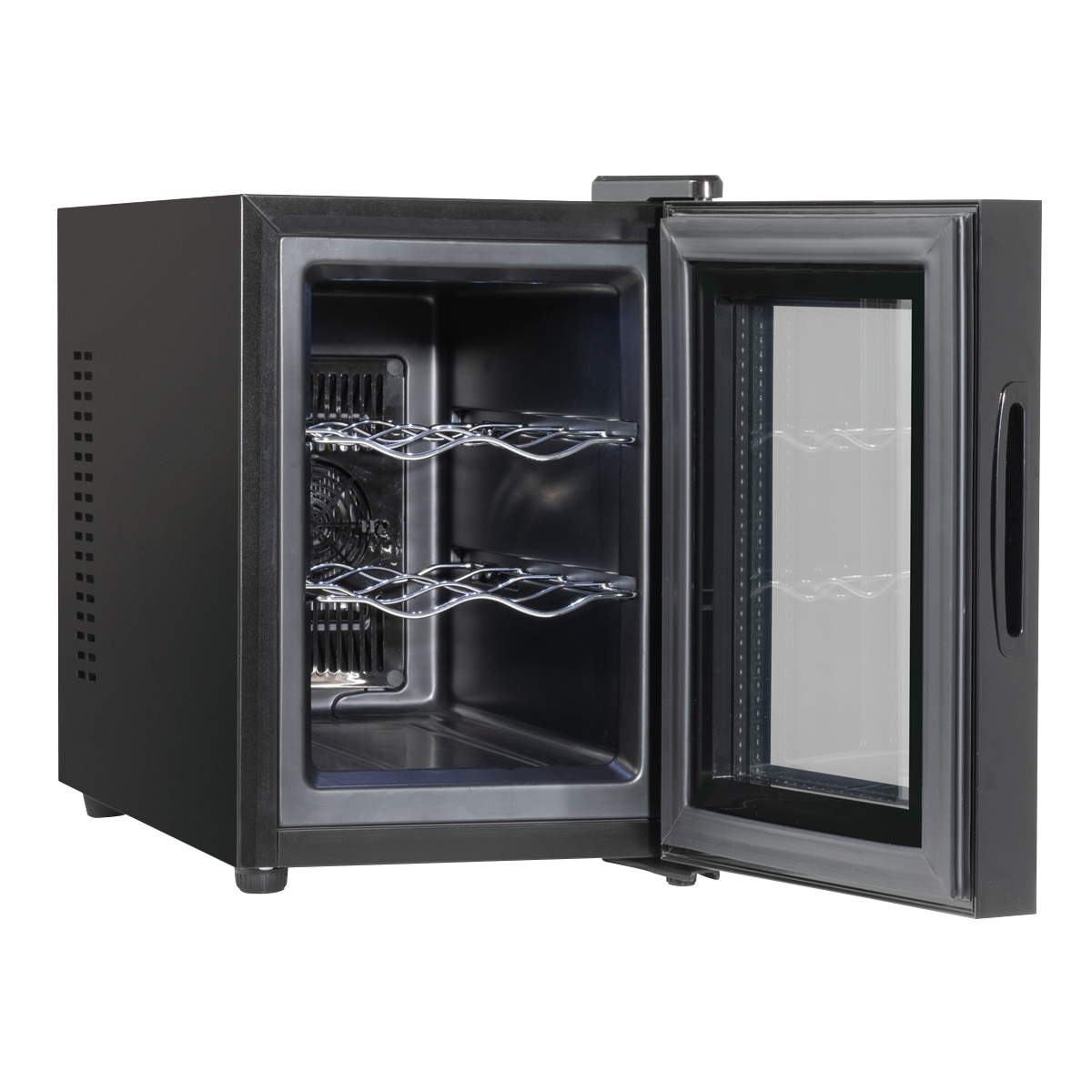 Baridi Wine Cooler Fridge, 6 Bottle, Black (DH217) (Factory Refurbished A)