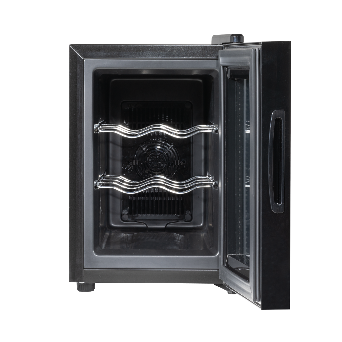 Baridi Wine Cooler Fridge, 6 Bottle, Black (DH217) (Factory Refurbished A)