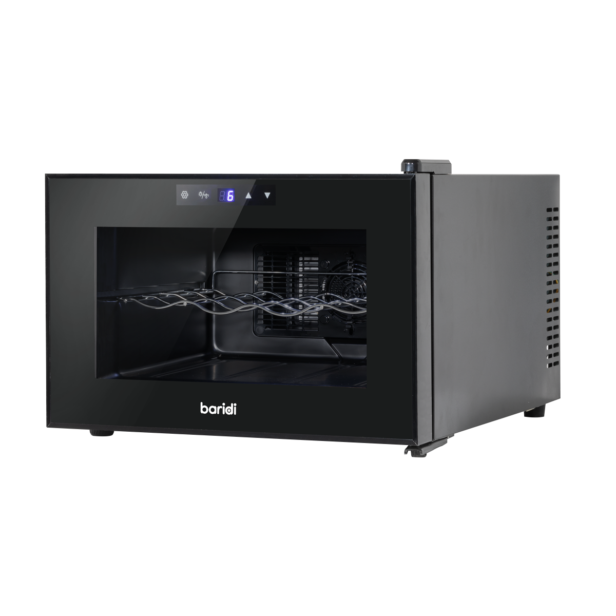 Baridi Wine Cooler Fridge, 8 Bottle, Black (DH218)