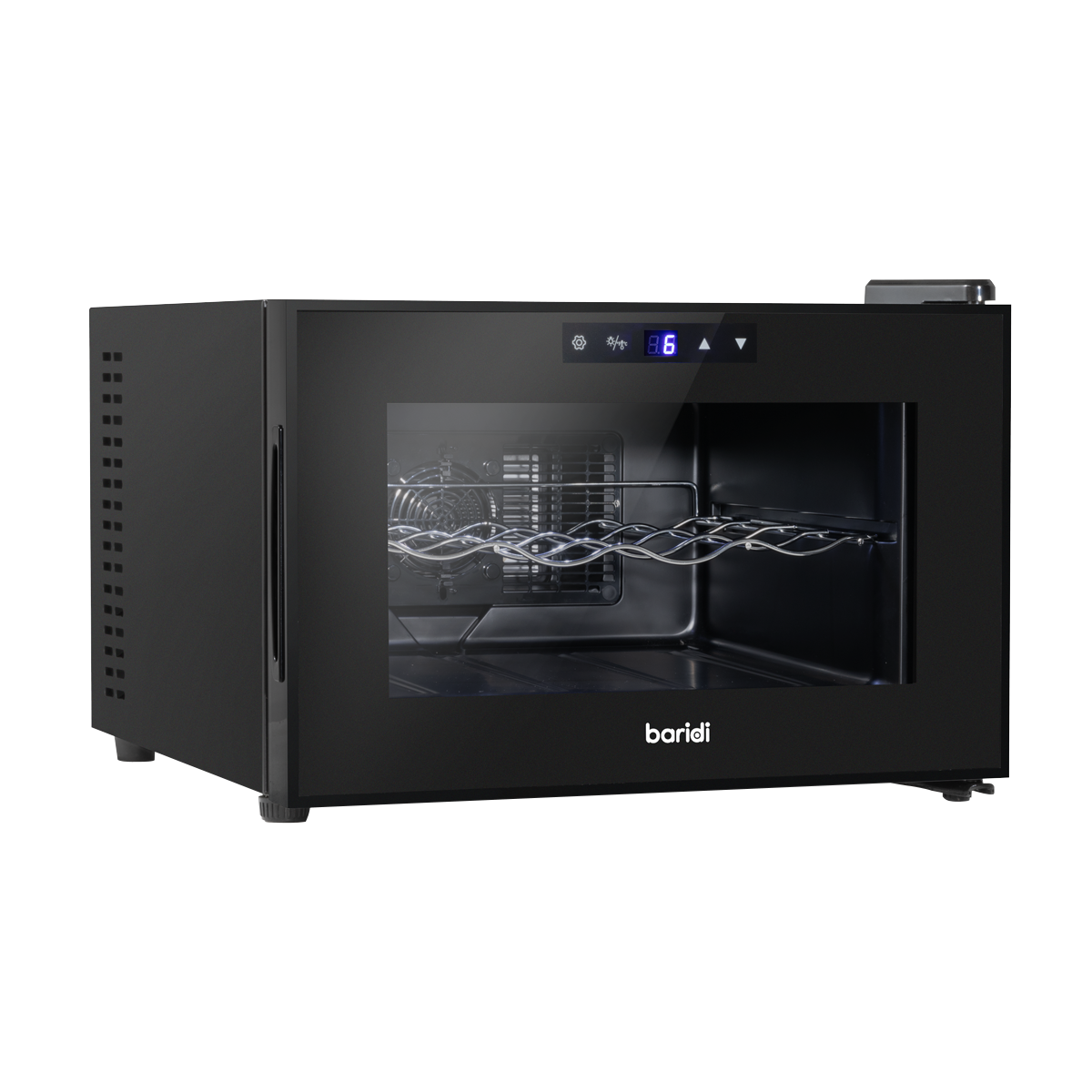 Baridi Wine Cooler Fridge, 8 Bottle, Black (DH218)