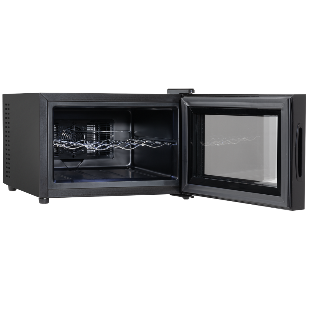 Baridi Wine Cooler Fridge, 8 Bottle, Black (DH218) (Factory Refurbished B)