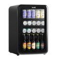 Baridi Retro Style Drinks, Beer & Wine Fridge, 70L Capacity, Black (DH222)