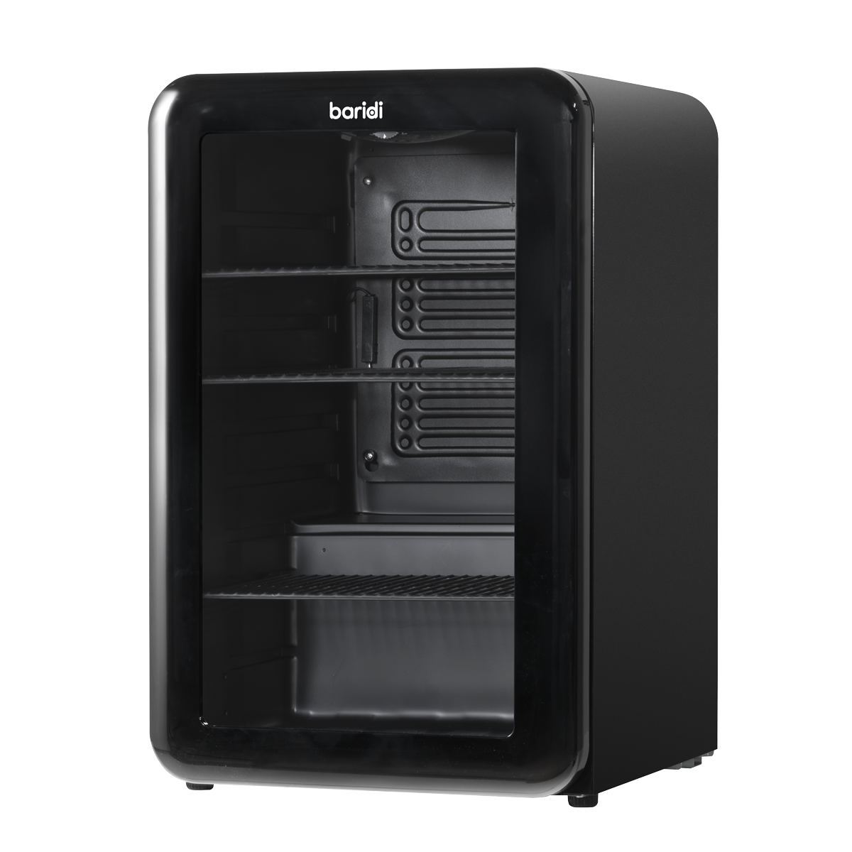 Baridi Retro Style Drinks, Beer & Wine Fridge, 70L Capacity, Black (DH222)