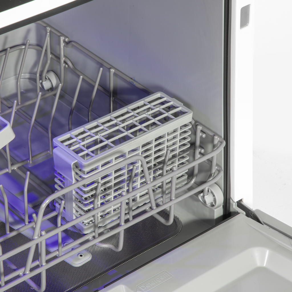 Baridi Mini Tabletop Dishwasher, 2-4 Place Settings, 5L Capacity, White (DH224A) (Factory Refurbished A)
