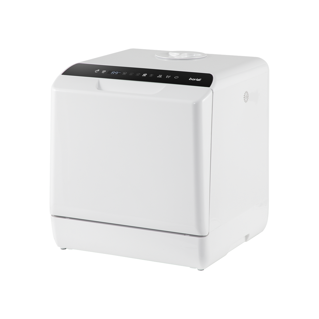 Baridi Mini Tabletop Dishwasher, 2-4 Place Settings, 5L Capacity, White (DH224A) (Factory Refurbished A)