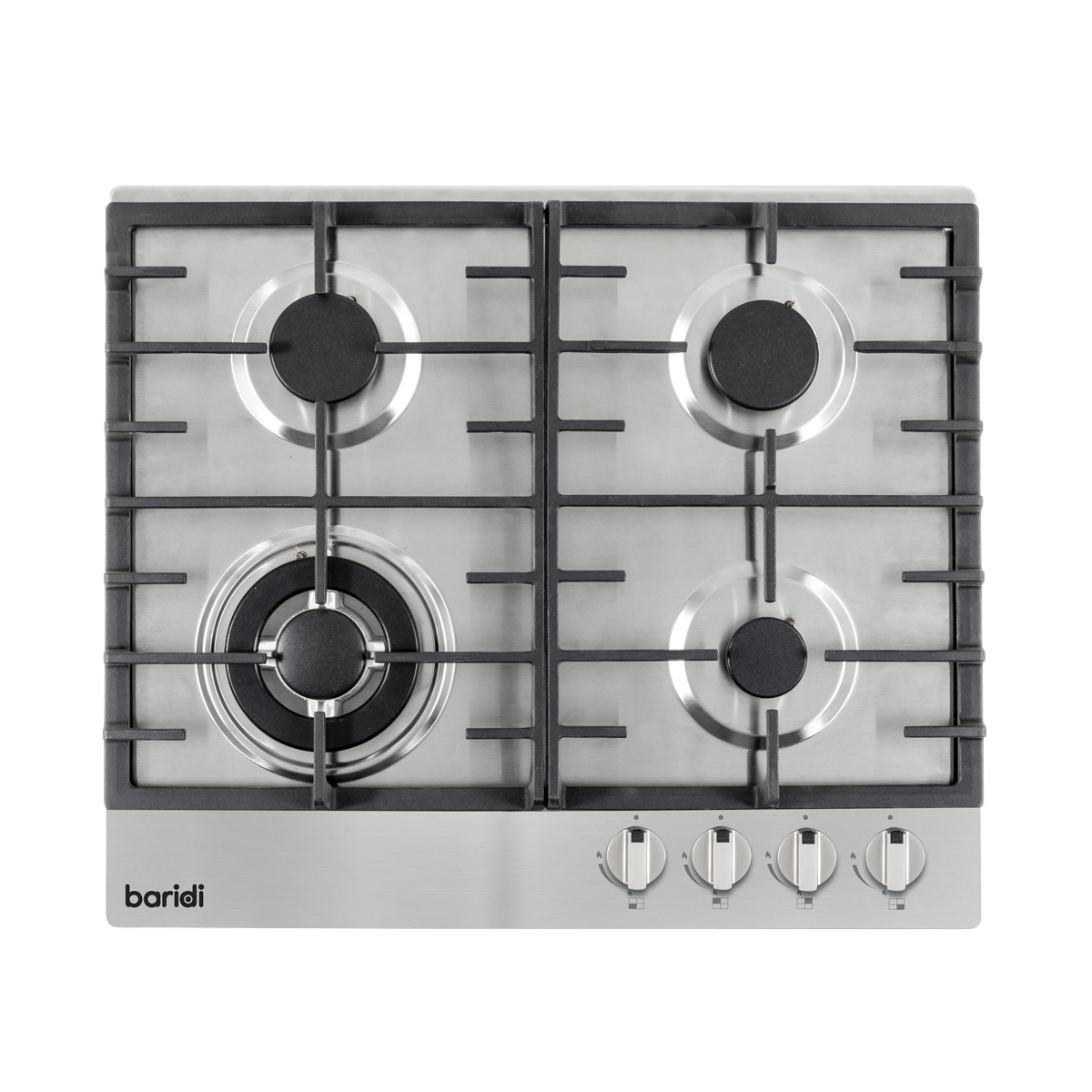 Baridi Chimney Cooker Hood, Oven, Gas Hob & Splashback 60cm (DH390)