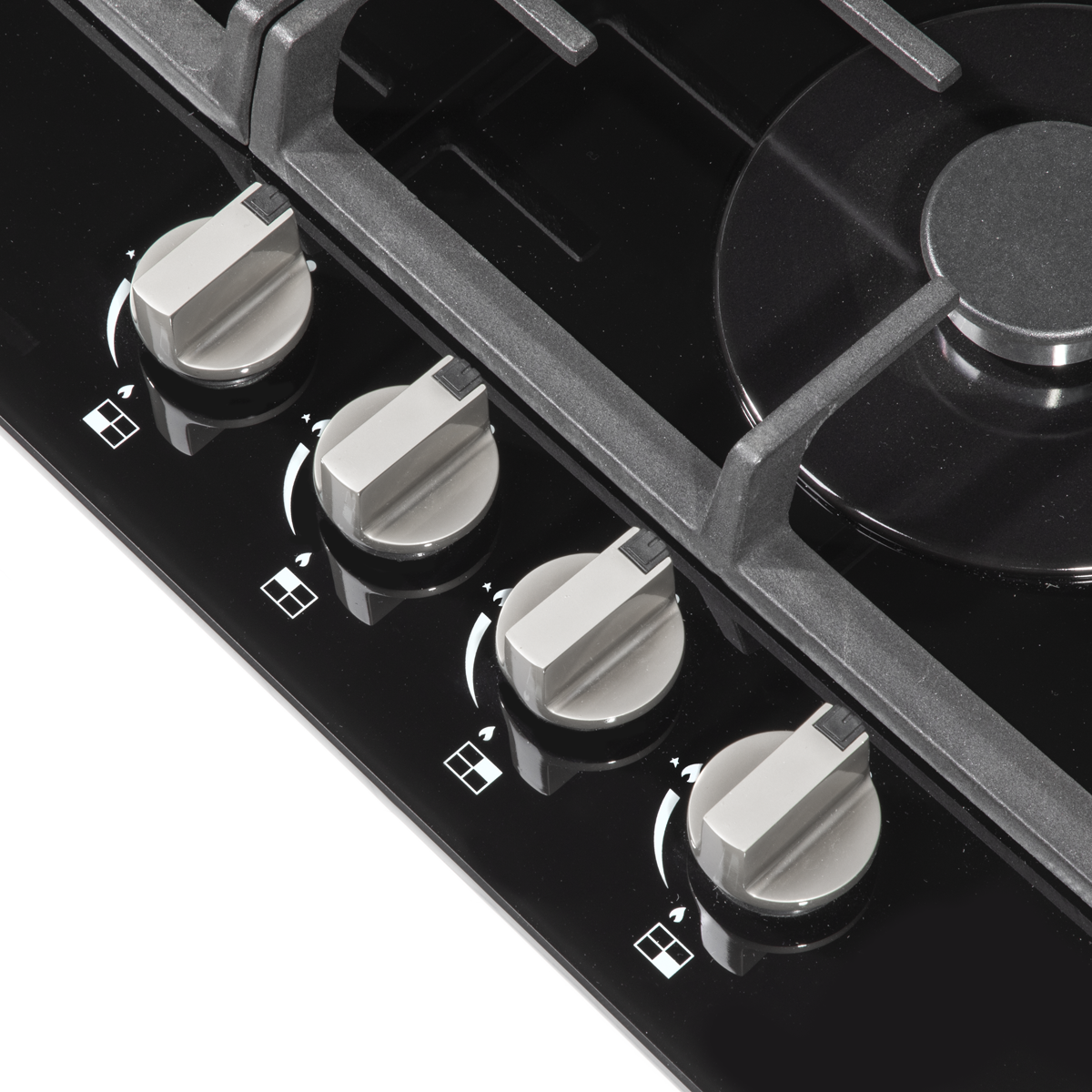 Baridi Built-in Gas Hob 60cm, 4 Cooking Zones, Black (DH226)