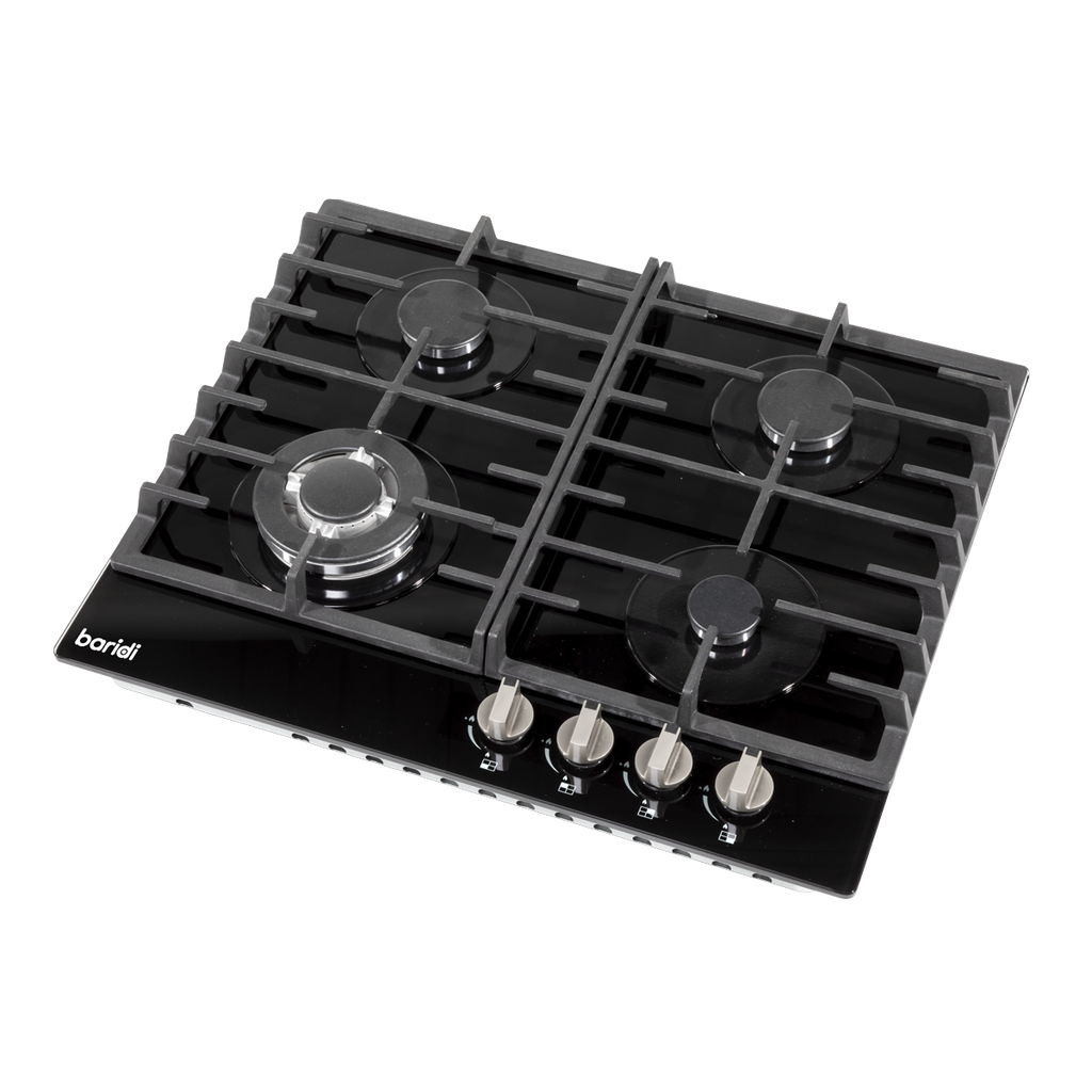 Baridi Built-in Gas Hob 60cm, 4 Cooking Zones, Black (DH226)