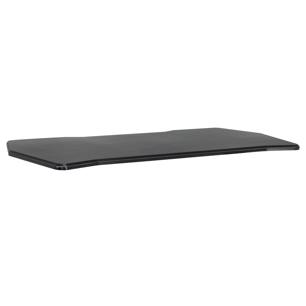 Dellonda Rectangular Desktop 1400 x 700mm - Carbon Fibre Effect