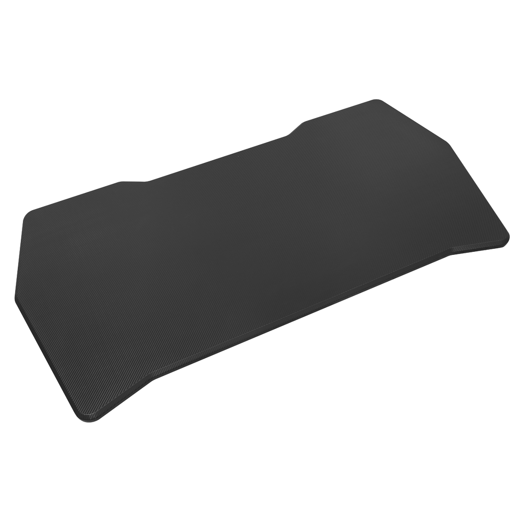 Dellonda Rectangular Desktop 1400 x 700mm Carbon Fibre Effect