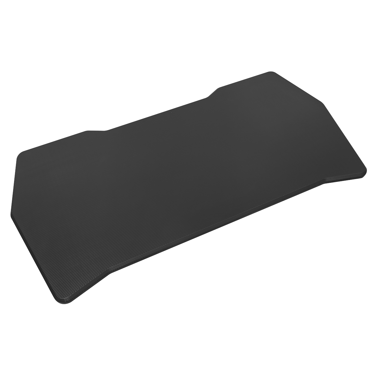 Dellonda Rectangular Desktop 1400 x 700mm - Carbon Fibre Effect
