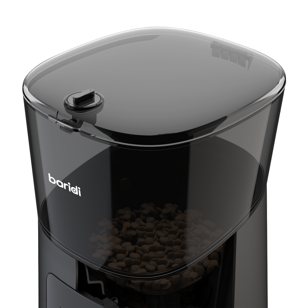 Baridi Automatic Pet Feeder with Camera, 6L Capacity, Black (DH231)