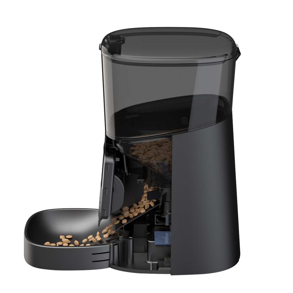 Baridi Automatic Pet Feeder with Camera, 6L Capacity, Black (DH231)