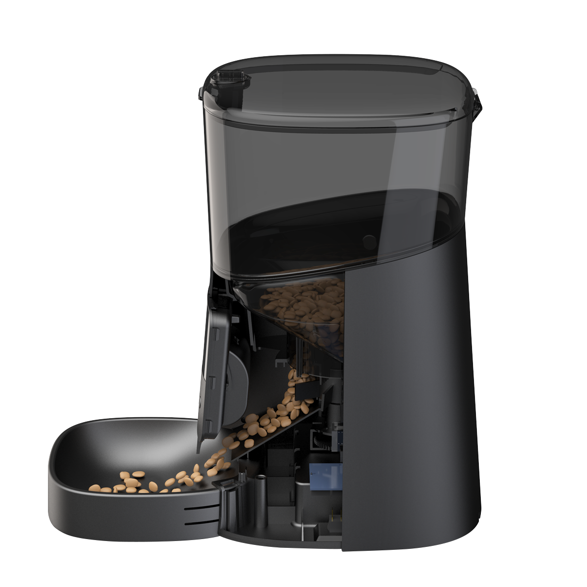 Baridi Automatic Pet Feeder with Camera, 6L Capacity, Black (DH231)