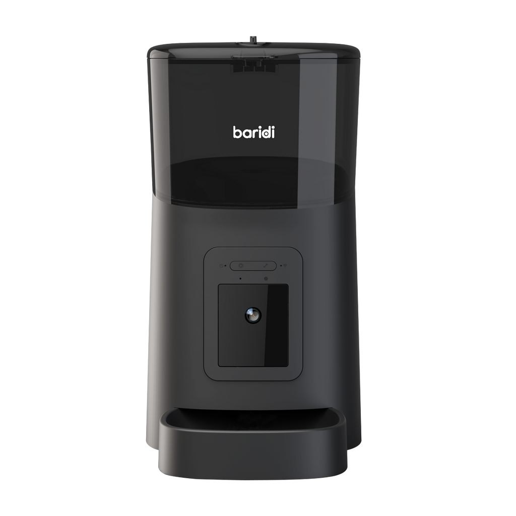 Baridi Automatic Pet Feeder with Camera, 6L Capacity, Black (DH231)