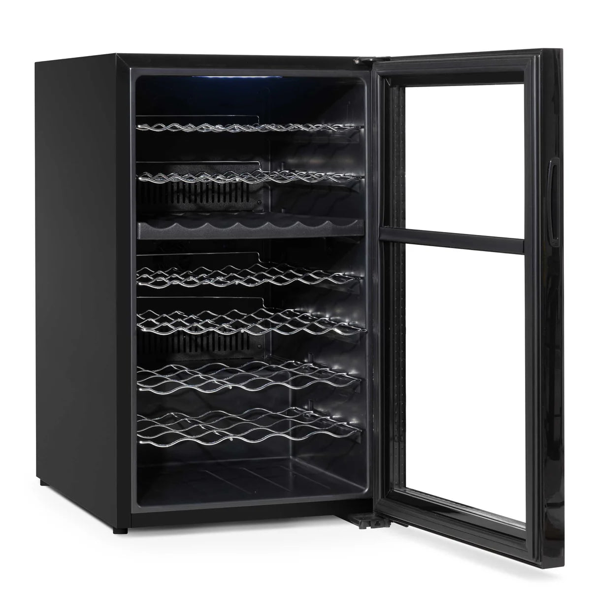 Baridi DH236 Dual Zone Wine Cooler Fridge with Digital Touchscreen Controls, LED Light, 52 Bottle Capacity, Black