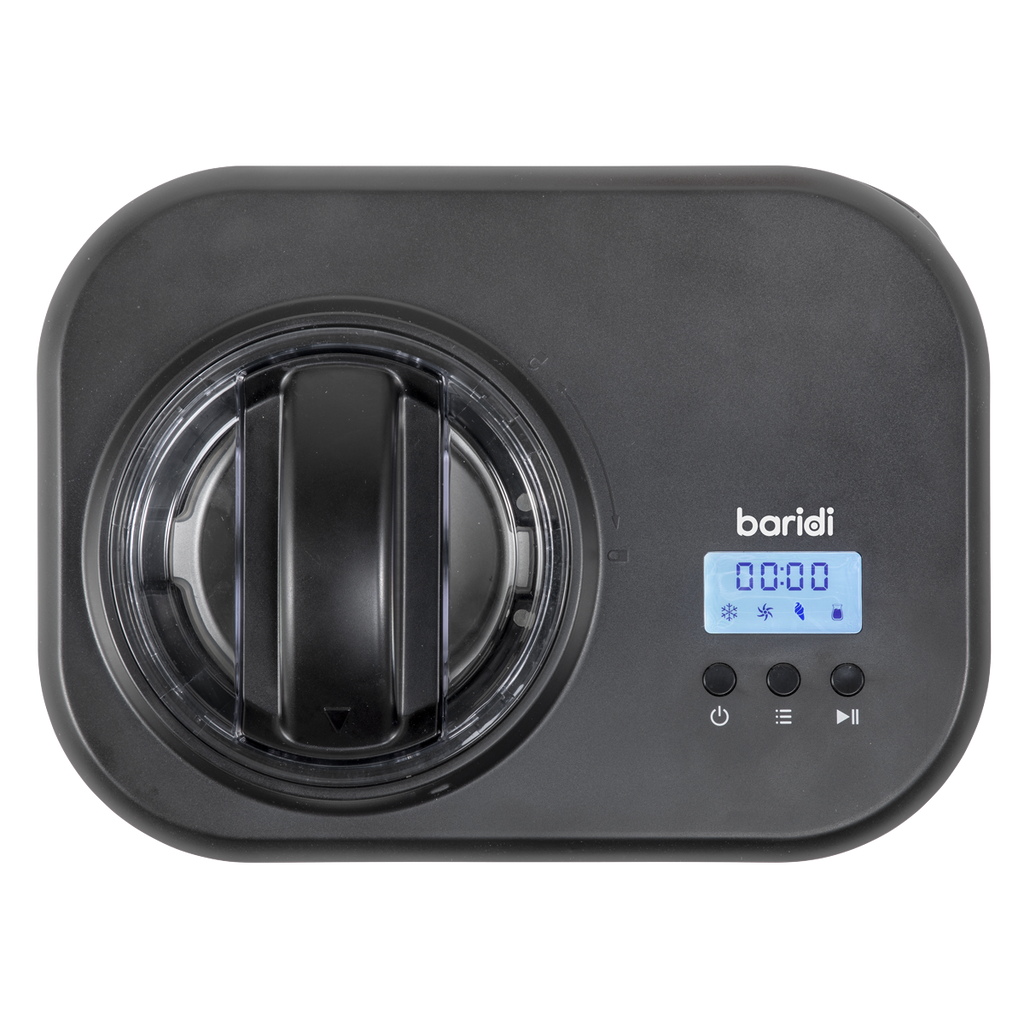 Baridi Automatic Churning Ice Cream Machine, 1L Capacity, Black (DH238)
