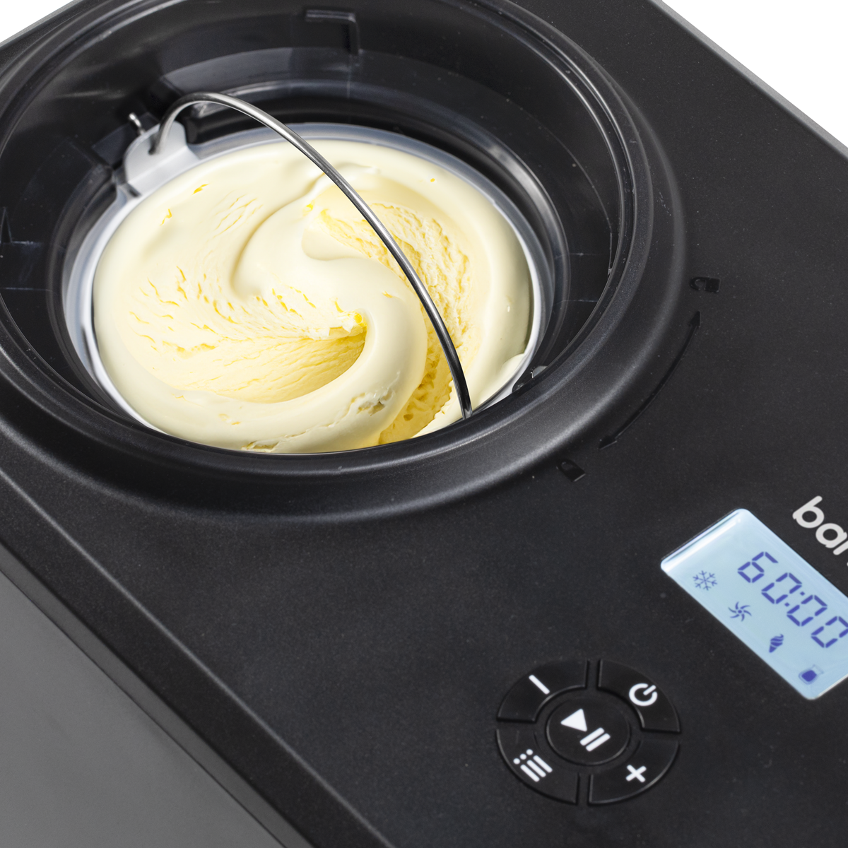Baridi Automatic Churning Ice Cream Machine, 1.5L Capacity, Black (DH240)