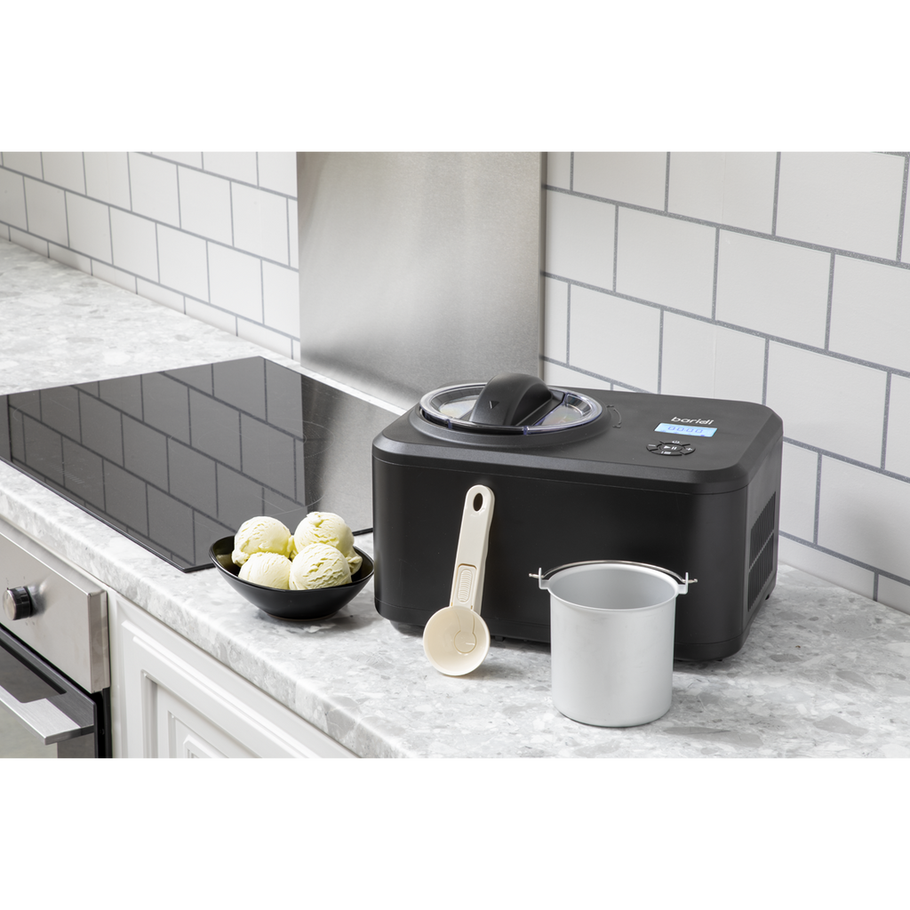 Baridi Automatic Churning Ice Cream Machine, 1.5L Capacity, Black (DH240)