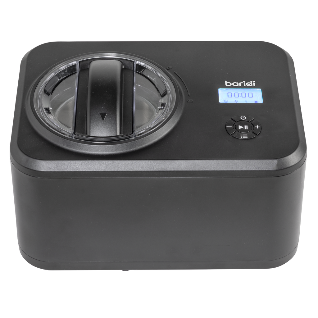 Baridi Automatic Churning Ice Cream Machine, 1.5L Capacity, Black (DH240)