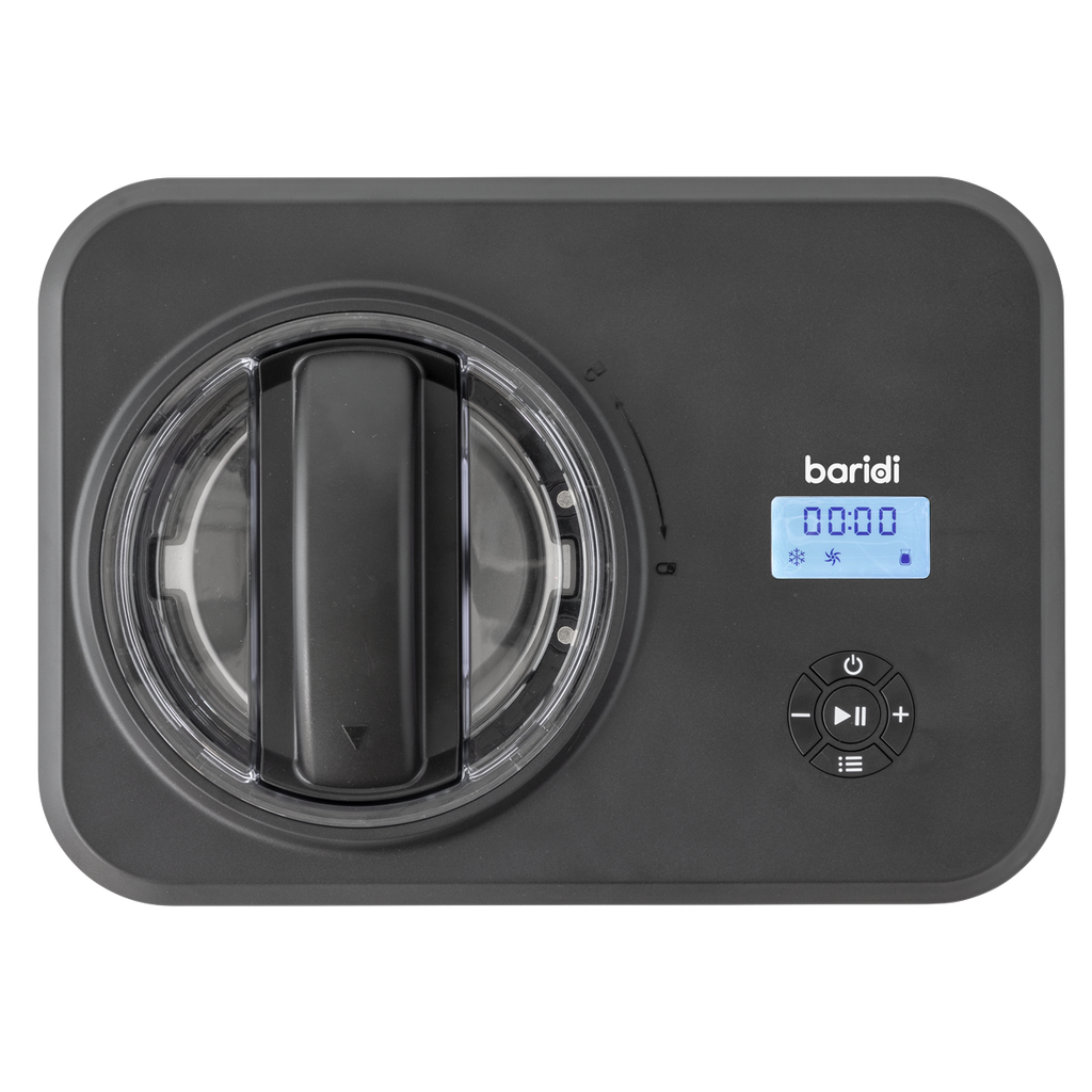 Baridi Automatic Churning Ice Cream Machine, 1.5L Capacity, Black (DH240)