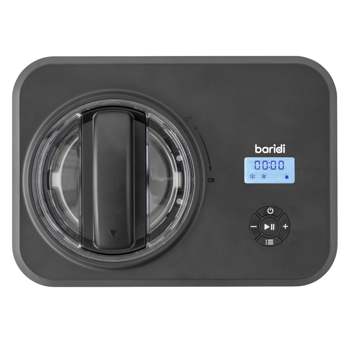Baridi Automatic Churning Ice Cream Machine, 1.5L Capacity, Black (DH240)