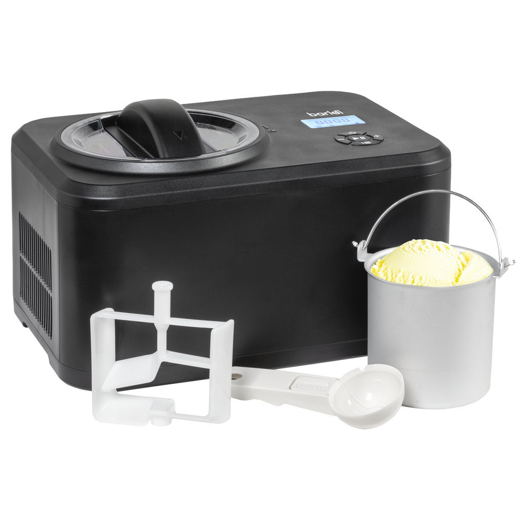 Baridi Automatic Churning Ice Cream Machine, 1.5L Capacity, Black (DH240)