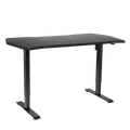 Dellonda Single Motor Height-Adjustable Desk, 140 x 70cm, Carbon Desktop (DH243)