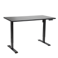 Dellonda Single Motor Height-Adjustable Desk, 140 x 70cm, Black Desktop (DH245)