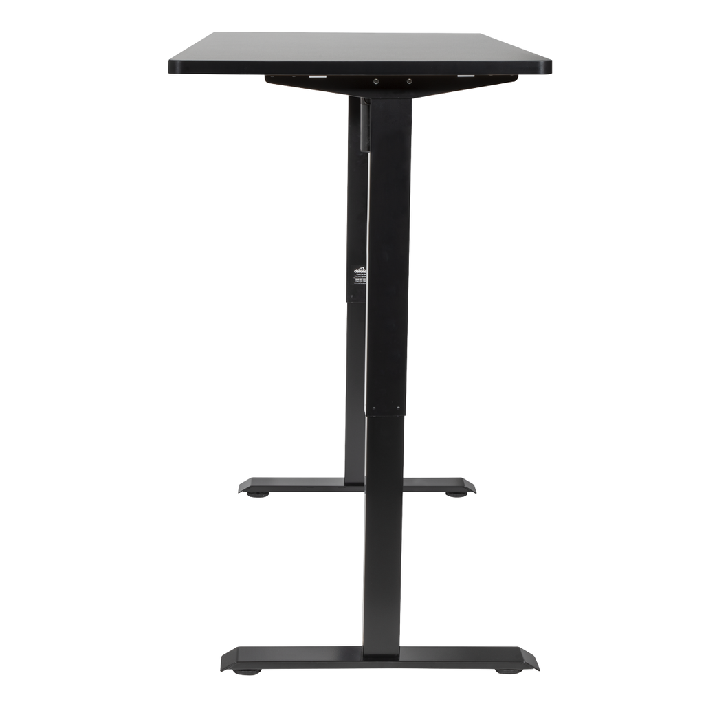 Dellonda Single Motor Height-Adjustable Desk, 140 x 70cm, Black Desktop (DH245)