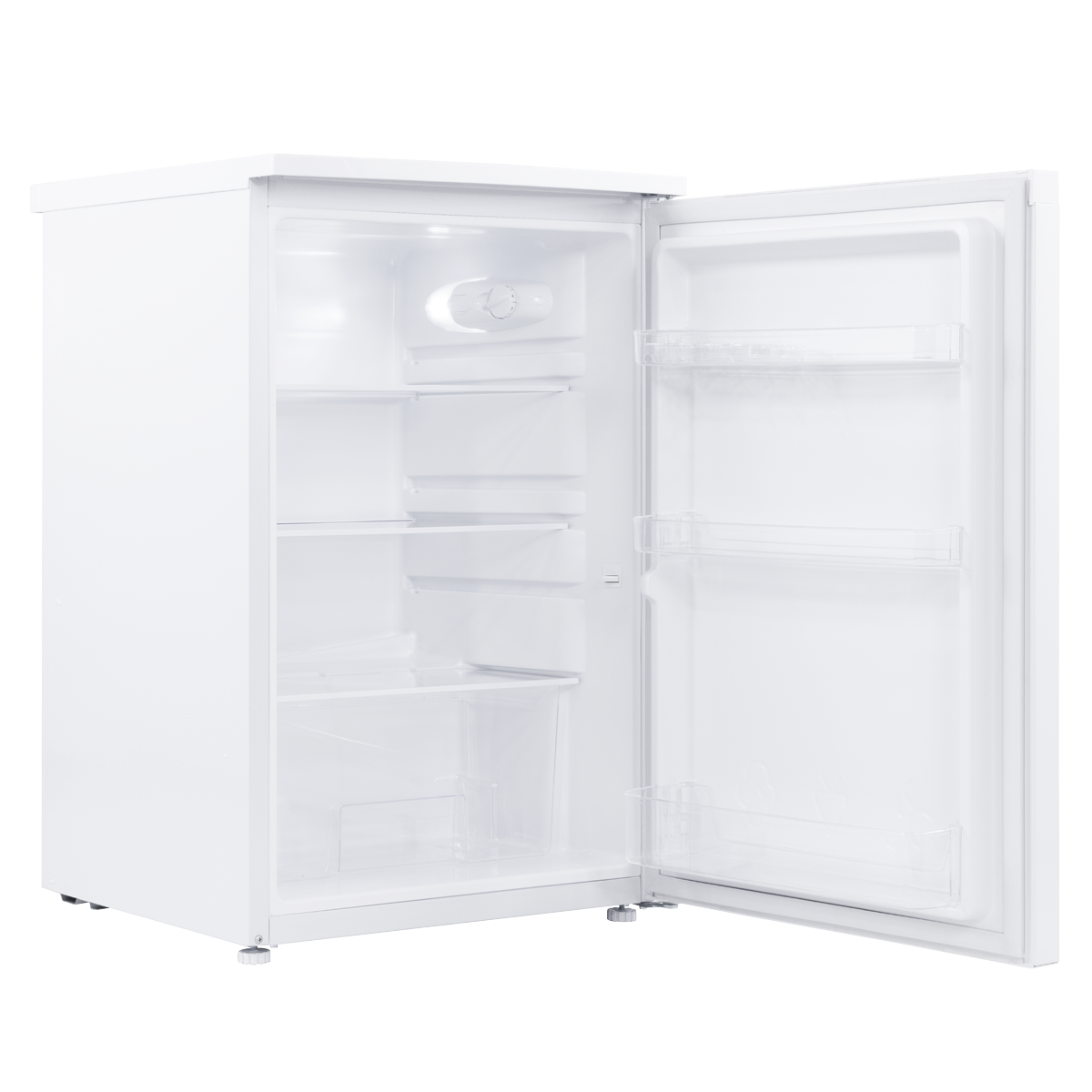 Baridi 55cm Undercounter Larder Fridge, 130L Capacity - White