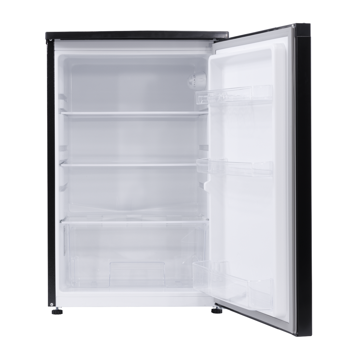 Baridi 55cm Undercounter Larder Fridge, 130L Capacity - Black