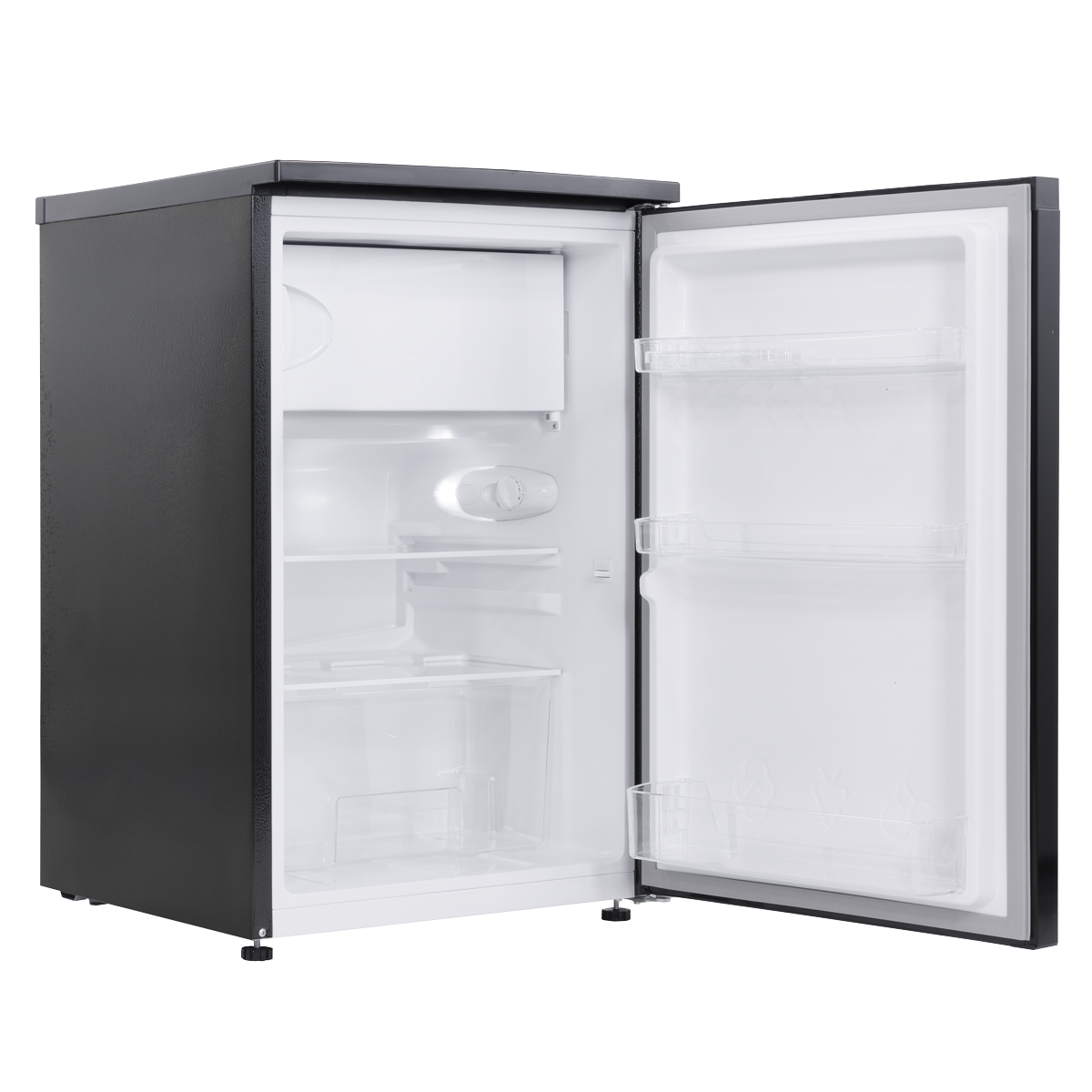 Baridi 55cm Freestanding Undercounter Fridge with Ice Box 107L - Black
