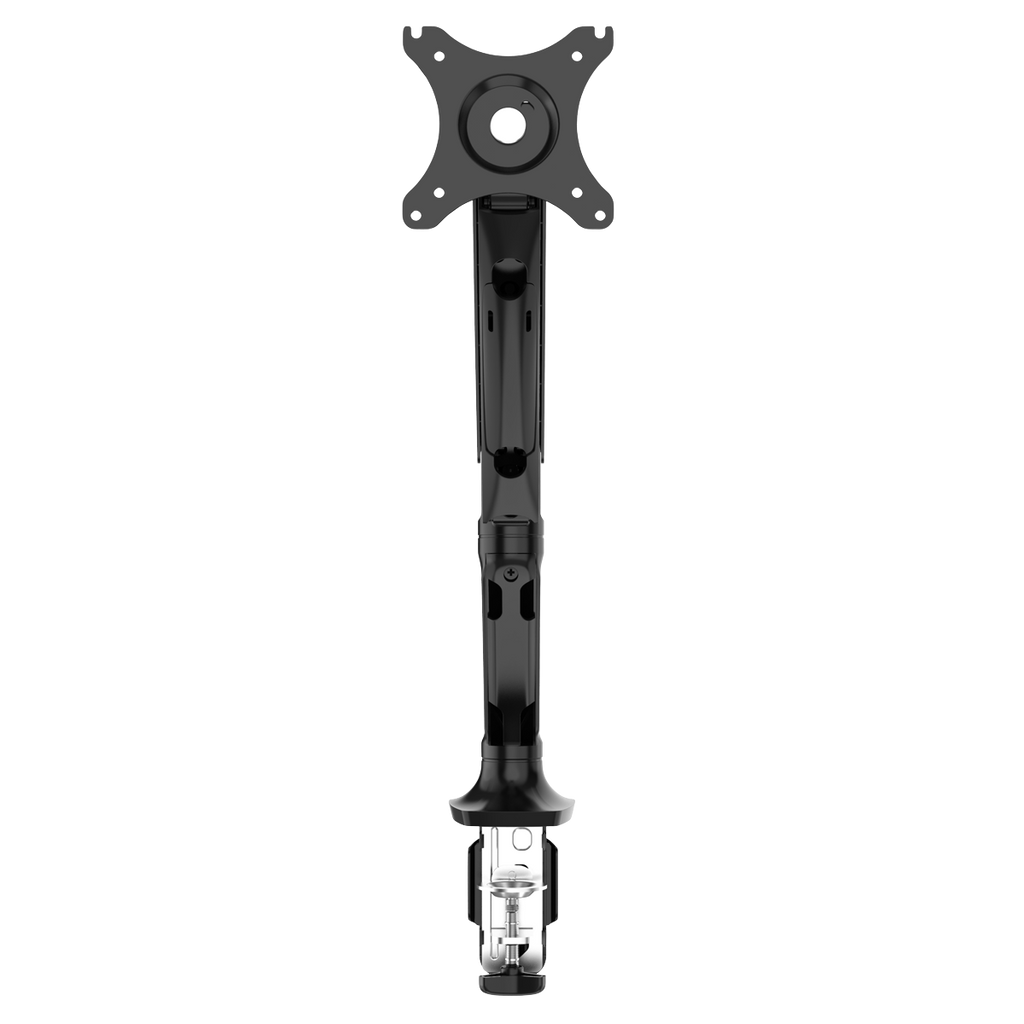Dellonda Single Monitor Adjustable Arm with 360° Rotation, Black (DH24)