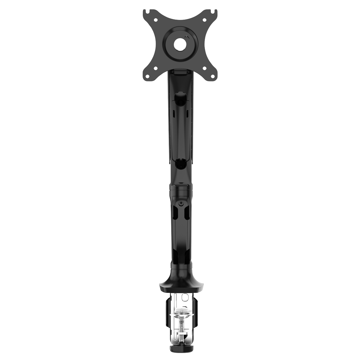 Dellonda Single Monitor Adjustable Arm with 360° Rotation, Black (DH24) (Factory Refurbished A)