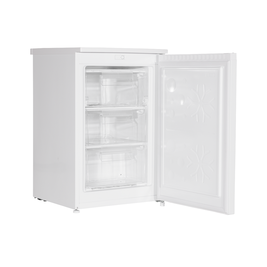Baridi Freestanding Undercounter Freezer, 85L Capacity, White (DH250)