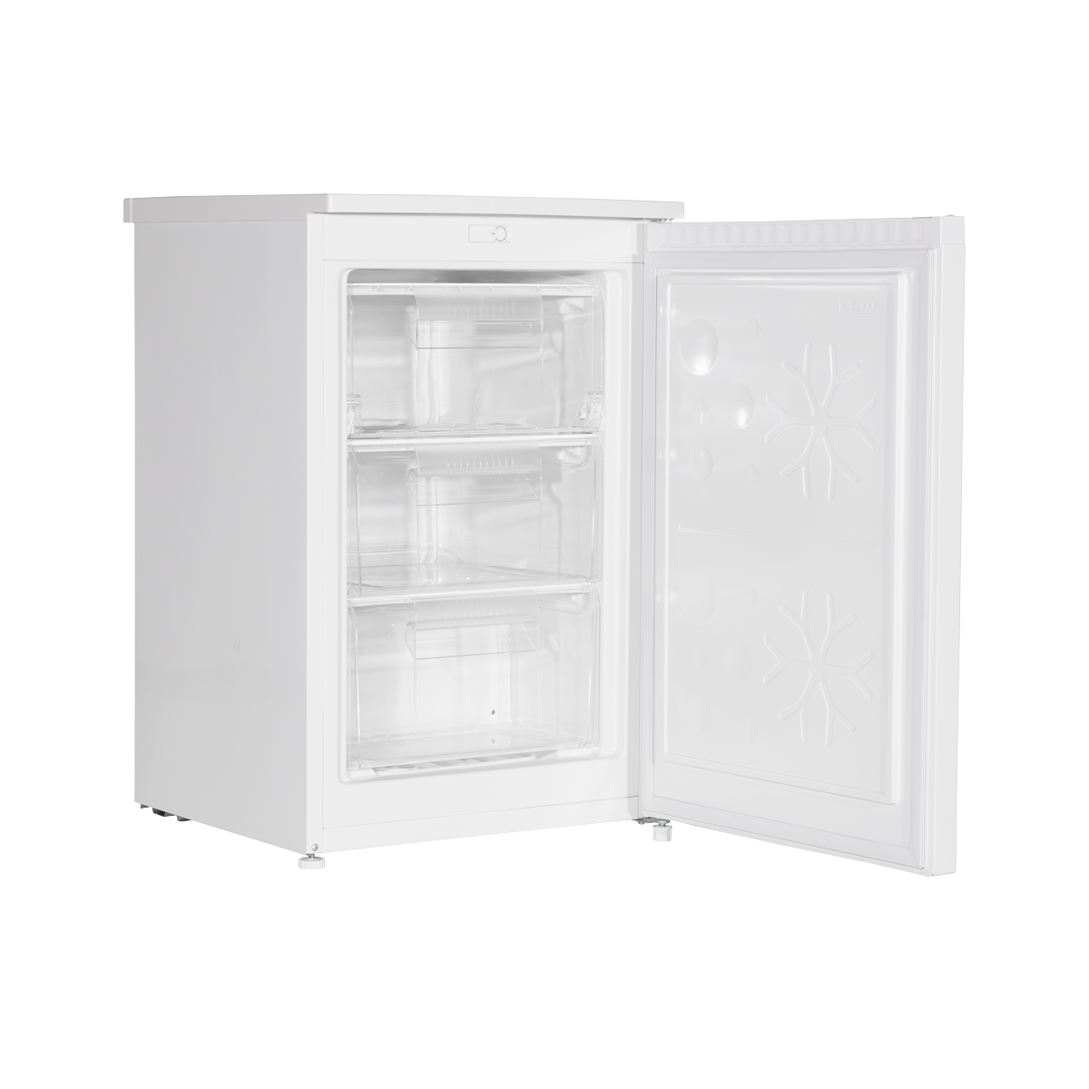 Baridi Freestanding Undercounter Freezer, 85L Capacity, White (DH250)