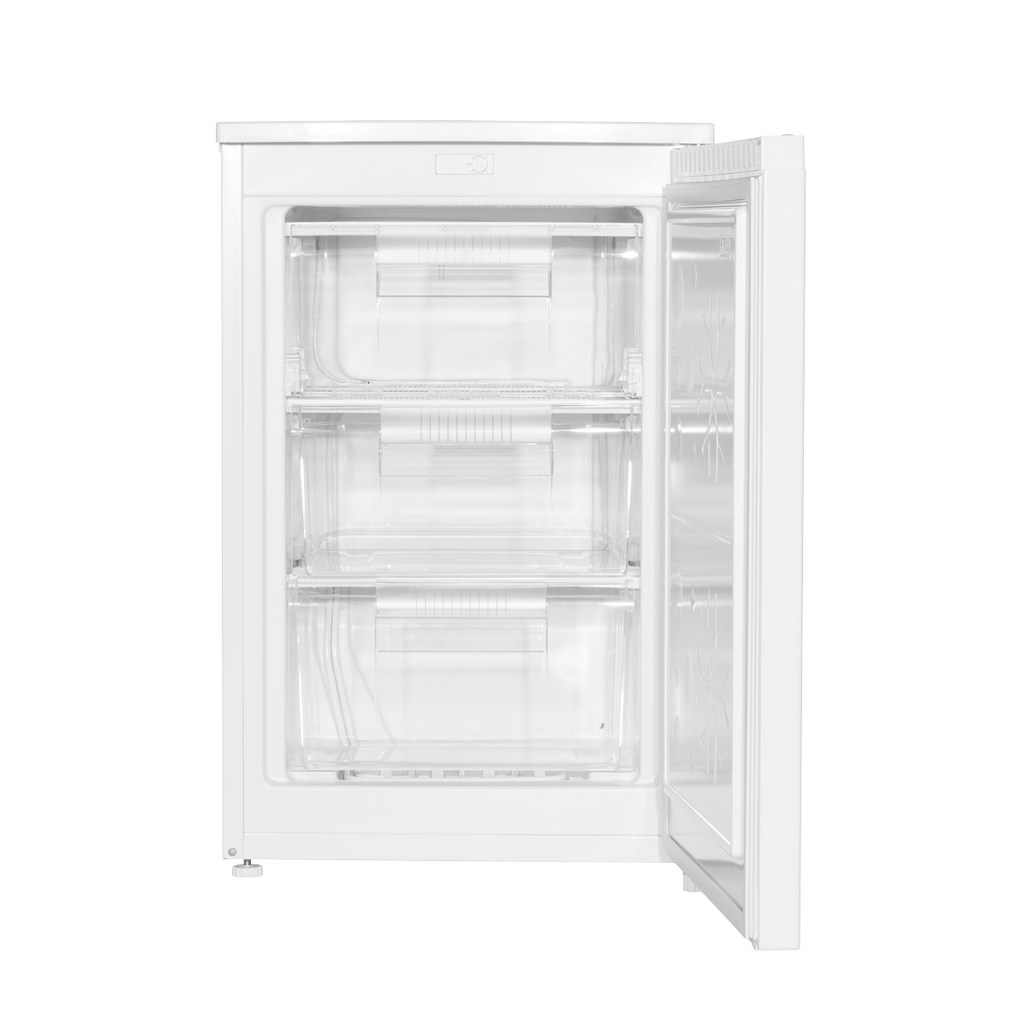 Baridi Freestanding Undercounter Freezer, 85L Capacity, White (DH250)