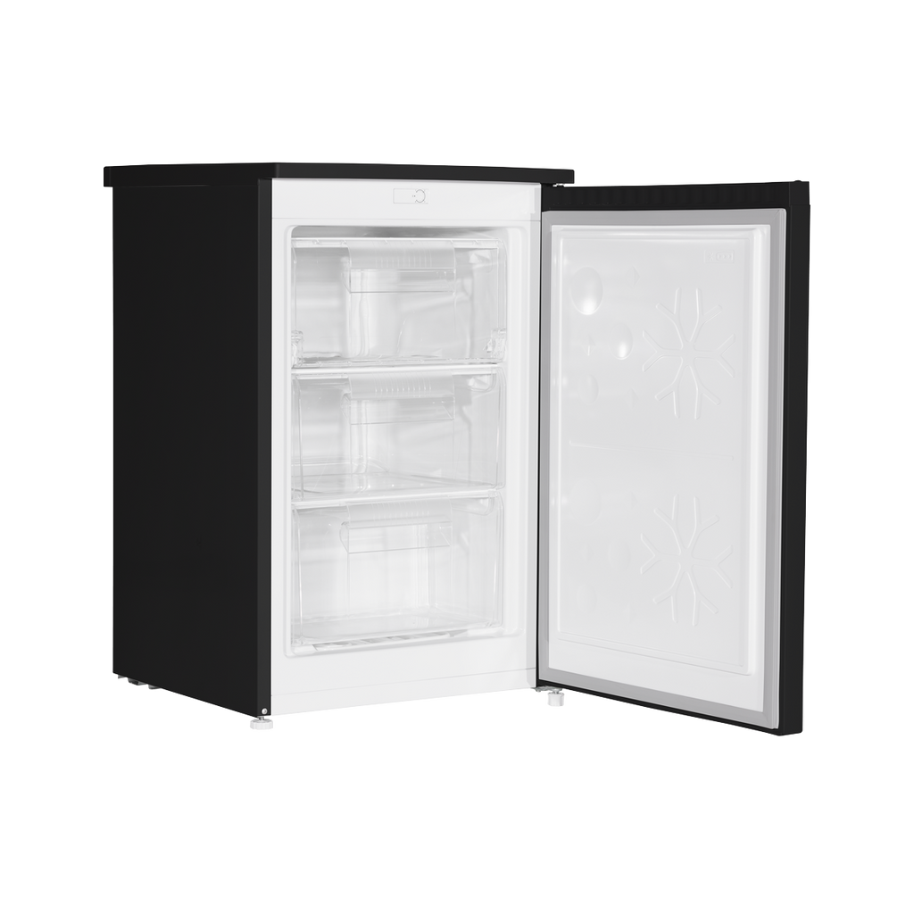 Baridi Freestanding Undercounter Freezer, 85L Capacity, Black (DH251)
