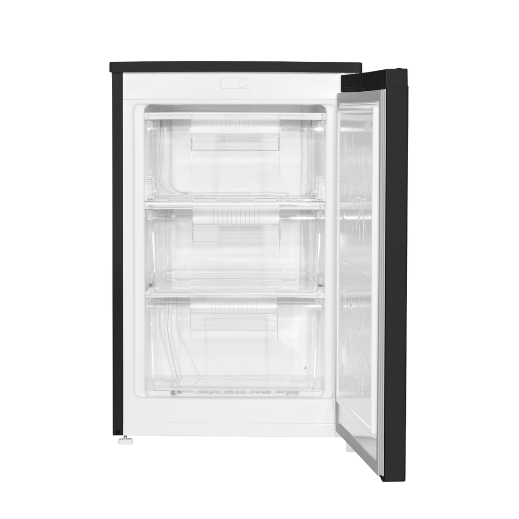 Baridi Freestanding Undercounter Freezer, 85L Capacity, Black (DH251)