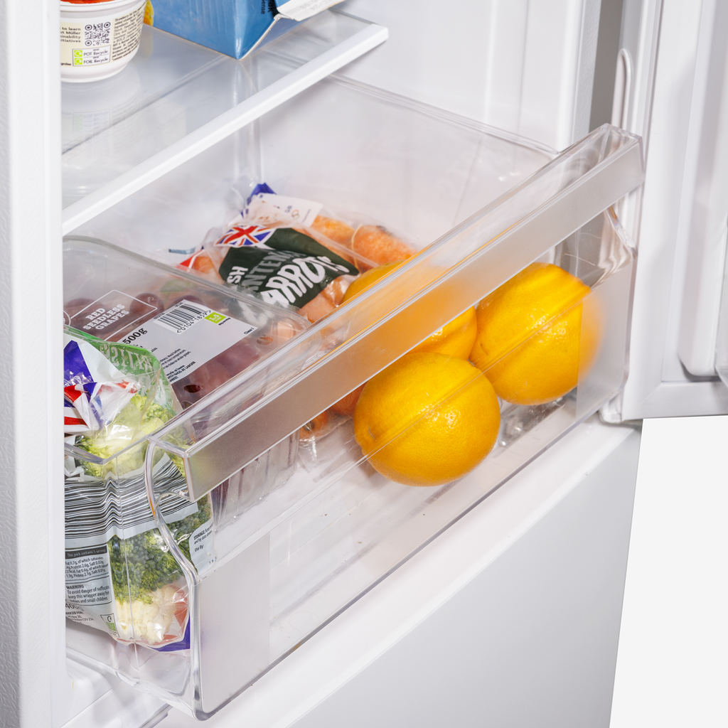 Baridi 70/30 Low Frost Fridge Freezer, 157L Capacity, White (DH252)