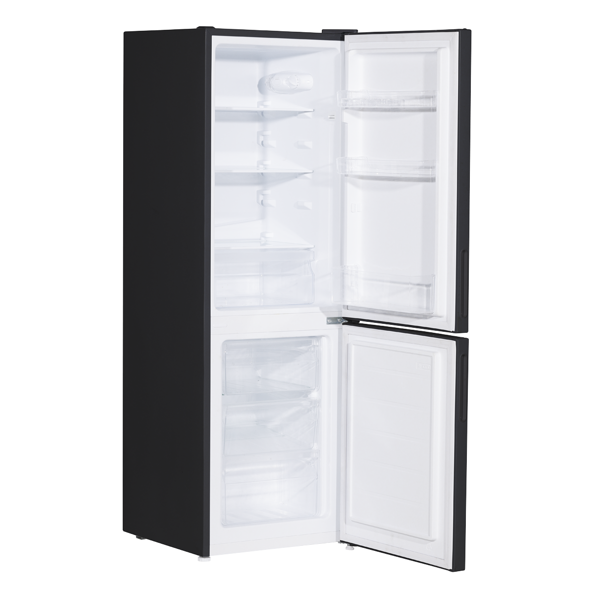 Baridi 70/30 Low Frost Fridge Freezer, 157L Capacity, Black (DH253) (Factory Refurbished B)