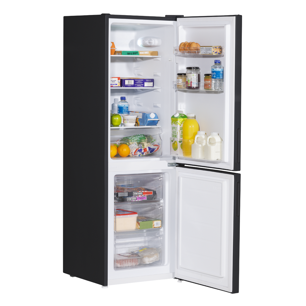 Baridi 70/30 Low Frost Fridge Freezer, 157L Capacity, Black (DH253) (Factory Refurbished B)