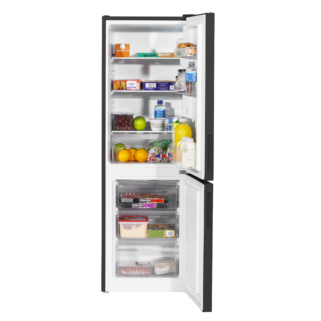 Baridi 70/30 Low Frost Fridge Freezer, 157L Capacity, Black (DH253) (Factory Refurbished B)