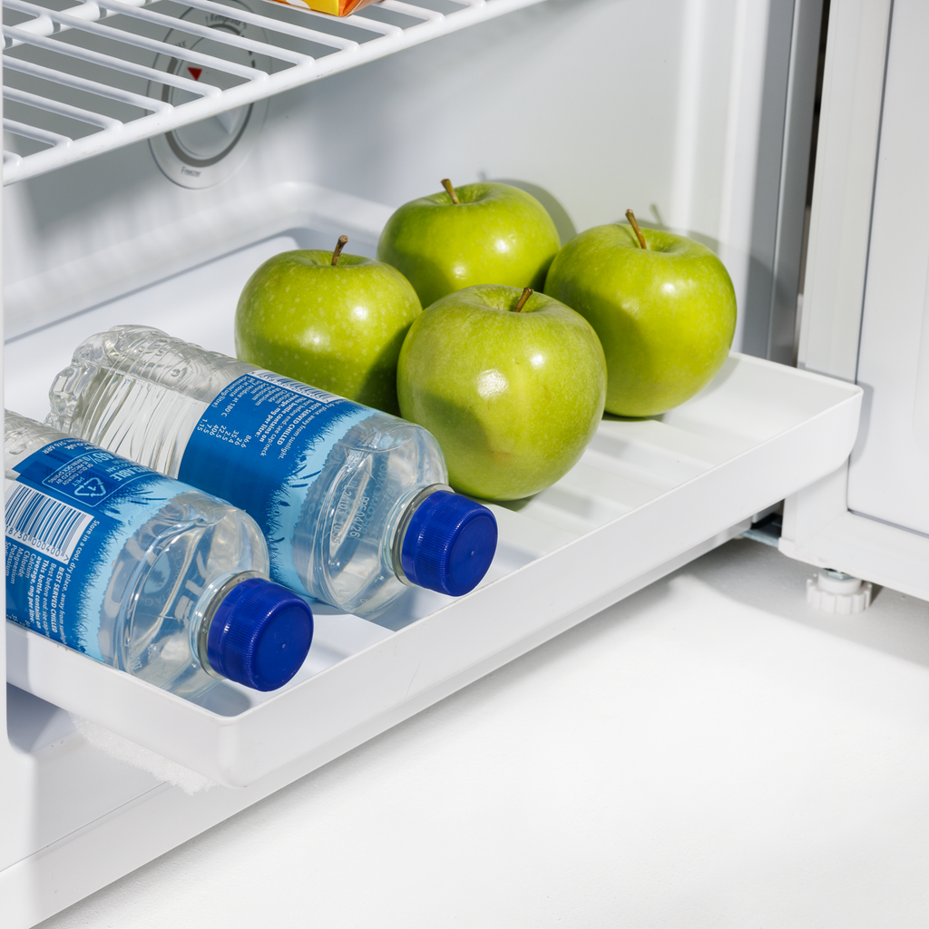 Baridi Mini Tabletop Fridge Freezer, 31L Capacity, White (DH254)