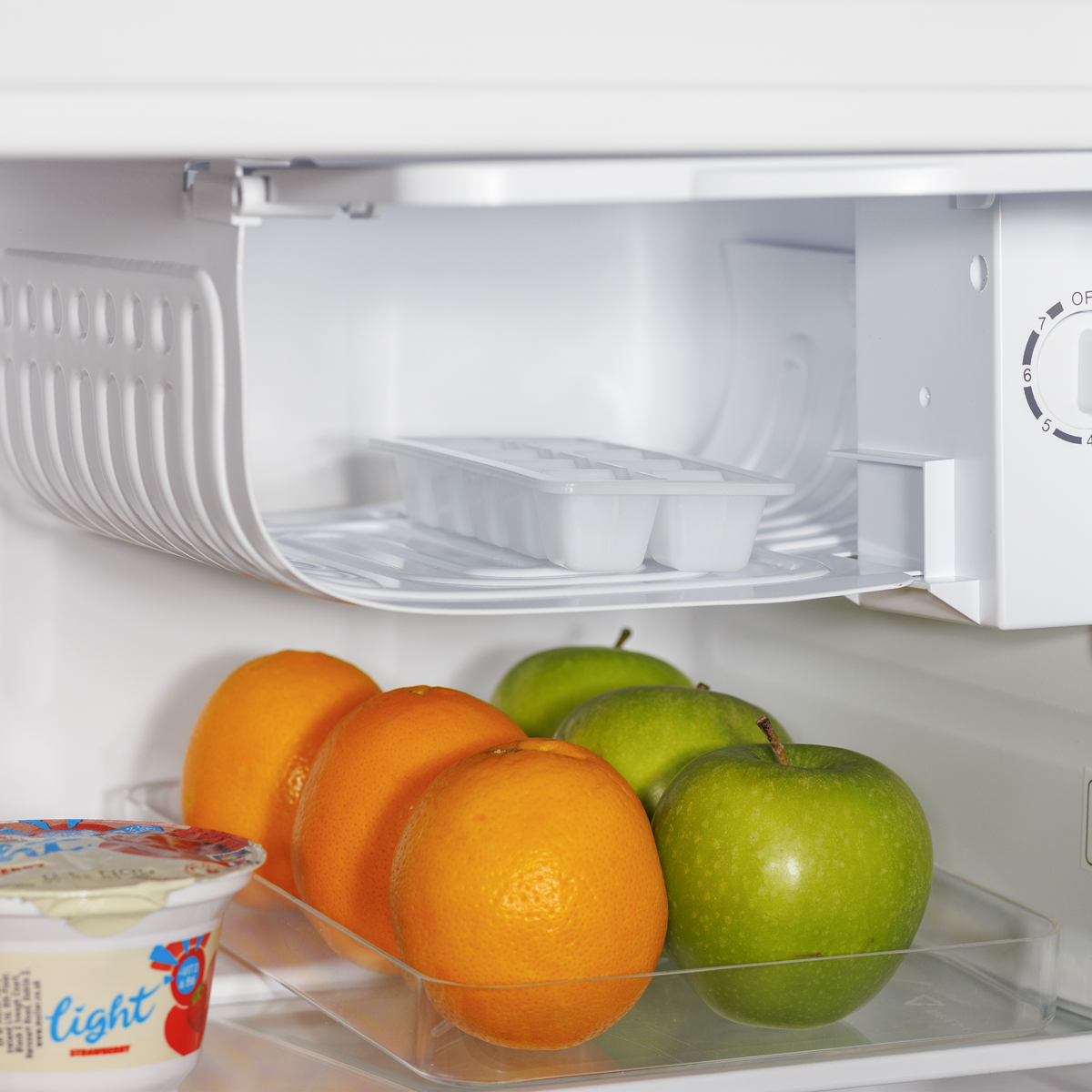 Baridi Tabletop Fridge with Ice Box, 46L Capacity, White (DH256)
