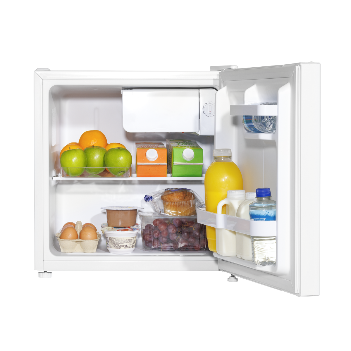 Baridi Tabletop Fridge with Ice Box, 46L Capacity, White (DH256)