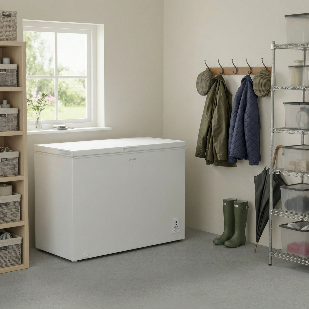 Baridi Freestanding Chest Freezer 254L Capacity - White