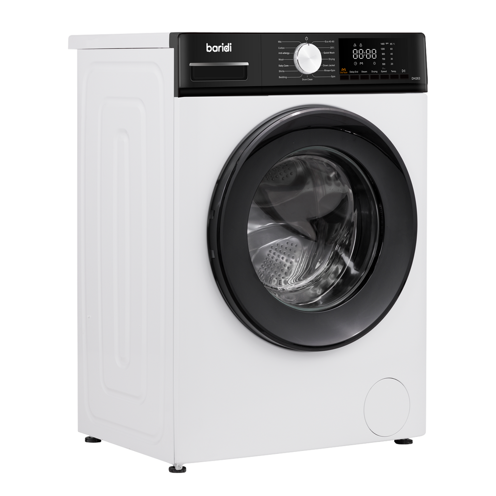 Baridi 8/5kg Washer Dryer, Front Loading, 1400rpm, White